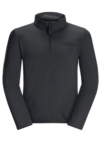 Jack Wolfskin Kinder Troyer "AKTIVO HALFZIP K", grau, Gr. 92, OBERSTOFF 100% POLYESTER, Pullover