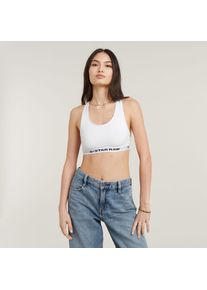 G-Star Raw G-STAR Damen Bralette, Gr. XS, weiß, Jersey, Obermaterial: 95% Baumwolle, 5% Elasthan, BHs