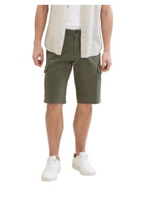 Tom Tailor Herren Bermudas, grün, casual, Gr. 30, Obermaterial: 98% Baumwolle, 2% Elasthan, Hosen, mit aufgesetzten Taschen