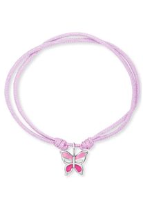 Herzengel Mädchen Armband "Schmetterling, HEB-BUTTERFLY", Silber 925 (Sterlingsilber)-Nylon, bunt, Silber 925 (Sterlingsilber), Nylon, Armbänder, mit