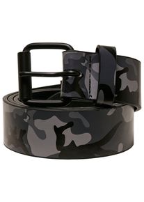 Urban Classics Damen Hüftgürtel "Urban Classics Unisex Synthetic Leather Camo Belt", grün, Gr. S, 100% Baumwolle, Gürtel