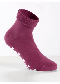 wäschepur WÄSCHEPUR Damen ABS-Socken, Gr. 2, lila, 80% Baumwolle, 15% Polyamid, 5% Elasthan, Socken