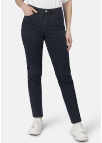 STOOKER WOMEN Damen 5-Pocket-Jeans "Nizza Denim Basic Tapered Fit", blau, casual, Gr. 44, Denim/Jeans, 82% Baumwolle, 17% Polyester, 1% Elasthan,