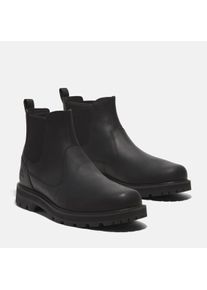 Timberland Herren Chelseaboots "BRITTON ROADMID CHELSEA BOOT", Gr. 43, schwarz, Leder, sportlich, Schuhe, Stiefelette, Winterschuhe, Ankle Boots