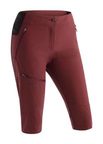 Maier Sports Damen Caprihose "Latit Capri Vario", rot, Gr. 46, 88% Polyester (recycelt), 12% Elasthan, Hosen, Damen Capri, kurze Wanderhose,