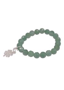 Firetti Charm-Armband "Schmuck Geschenk Charm Kleeblatt", 14, Edelstahl-Silikon, bunt, Edelstahl, Silikon, Armbänder, Made in Germany - mit