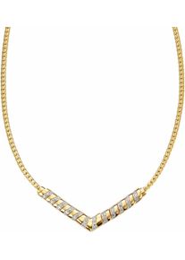 Firetti Damen Kette ohne Anhänger "Schmuck Geschenk Silber 925 Halsschmuck Halskette", Silber 925 (Sterlingsilber)-Diamanten, L: 47cm B: 6mm, gold,