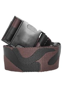 Urban Classics Damen Hüftgürtel "Urban Classics Unisex Jaquard Camo Belt", schwarz, Gr. 120, 100% Polyester, Gürtel