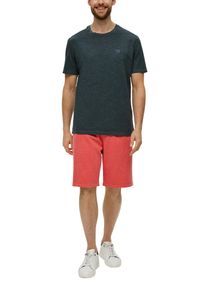 s.Oliver Herren T-Shirt, blau, Gr. S, unifarben, meliert, Jersey, Obermaterial: 100% Baumwolle, Shirts, in melierter Optik