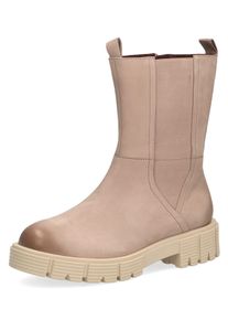 Caprice Damen Chelseaboots, Gr. 39, grau, Nubukleder, modisch, Schuhe