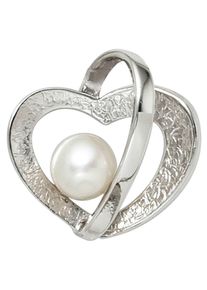Jobo Damen Herz-Anhänger "Anhänger Herz", Silber 925 (Sterlingsilber)-Perlen, silber, Silber 925 (Sterlingsilber), Perlen, Schmuckanhänger, 925