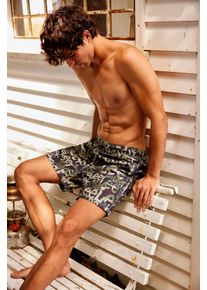 Lee Herren Badeshorts ""File"", grün, sportlich, Gr. L, unifarben, Microfaser, Obermaterial: 100% Polyester, Badehosen, mit elastischem Bund und