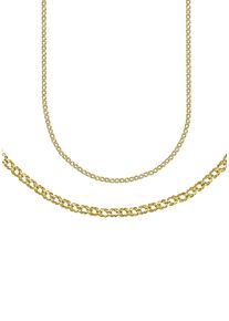 Firetti Damen Collierkettchen "Schmuck Geschenk Silber 925 Fantasiekettengliederung 4,4 mm breit", 42, Silber 925 (Sterlingsilber), B: 4,4mm, gold,
