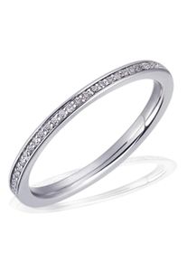Goldmaid Damen Diamantring, 18, Weißgold 585, silber, Weißgold 585, Fingerringe