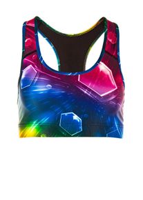 WINSHAPE Damen Sport-Bustier "SB101-Cosmic", bunt, Gr. L, 80% Polyester, 20% Elasthan, BHs