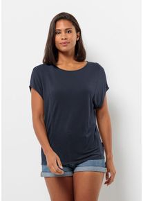 Jack Wolfskin Damen Rundhalsshirt "MOLA T W", blau, Gr. XXL, 100% LYOCELL, Shirts