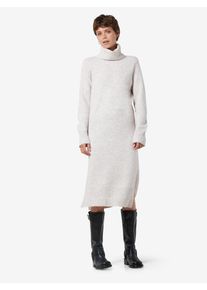 Noisy may Damen Strickkleid "NMVIOLA L/S ROLLNECK KNIT DRESS FWD NOOS", gelb, casual, Gr. L, unifarben, Strick, Obermaterial: 98% Polyester, 2%