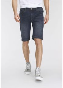 AJC Herren Shorts, blau, Basic, Gr. 31, unifarben, Denim/Jeans, Obermaterial: 75% Baumwolle, 23% Polyester, 2% Elasthan, Hosen, im 5-Pocket-Stil