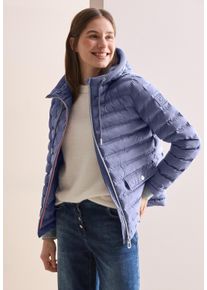Cecil Damen Steppjackelavender haze, casual, Gr. M, Strukturmuster, Steppware, Obermaterial: 100% Polyester, Jacken, mit Kapuze