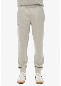 Superdry Herren Sweathose "ESSENTIAL LOGO JOGGERS HB"varsity grau grindle, modisch, Gr. S, meliert, Web, Obermaterial: 60% Baumwolle, 40% Polyester,