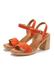 Lascana Riemchensandalette 'Sandale, Sandalette, Sommerschuh' orange Gr. 35 für Damen