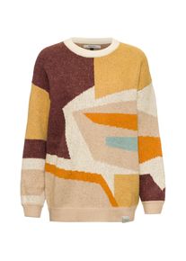 Iriedaily Fady Rundhalspullover Damen - beige - Gr. L - Polyacryl/Polyamid/Elastan