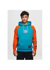 Kapuzensweatshirt Recovered ""NFL Dolphins Eastern Div"", Herren, Gr. XXL, blau, 100% Baumwolle, bedruckt, casual, normal, ohne Ausschnitt, Langarm, Sweatshirts, im zeitlosen Design