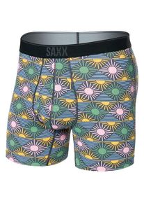 SAXX Quest Quick Dry Mesh Boxer Brief Fly Kunstfaserunterwäsche Men (Größe M |bunt)
