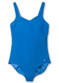 Große Größen Badeanzug mit tiefem Rückenausschnitt Gr. 58G blau von sheego für Damen
