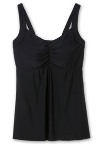Große Größen Langes Tankini-Oberteil, mit wattierten Softcups Gr. 42F schwarz von sheego für Damen