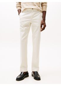 Tommy Hilfiger Herren Chinohose "DENTON PRINTED STRUCTURE CHINO"ivory silk, casual, Gr. 40, Web, Obermaterial: 96% Baumwolle, 4% Elasthan, Hosen, mit