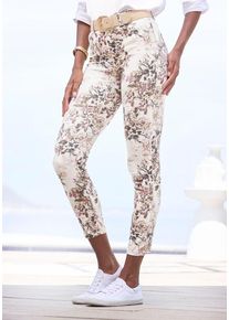 Lascana 7/8-Jeggings mehrfarbig Gr. 34 für Damen. Mit Allover-Druck. Sehr Figurbetont. Nachhaltig.