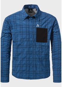 Schöffel SCHÖFFEL Outdoorhemd "Bike Shirt Style Jalpuh MNS"8405, blau, sportlich, Gr. 48, Oberstoff: 81% Polyester 14% Nylon 5% Elasthan, Hemden