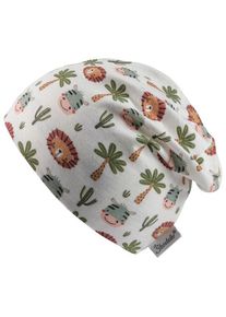 Sterntaler Slouch-Beanie Safaritiere Mütze Kinder (Gr 49 cm |grau)