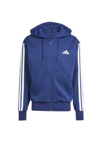 Adidas 3 Stripes Fleece Full Zip Hoodie Zip-Hoodie Men (Gr XXL |blau)