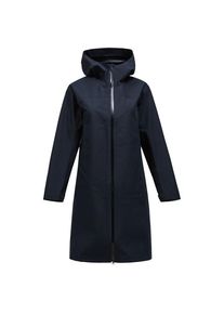 Parka Peak Performance Treeline Shell Parka Damen (Gr L |blau/schwarz |wasserdicht)