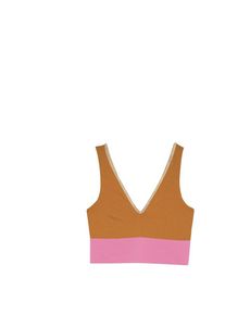 Mymarini Yoga Top Shine Bikini-Top Damen (Gr L |rosa)