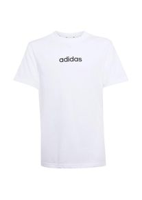 Adidas Linear Tee 160 T-Shirt Kinder Freizeit (Gr 164 |weiß)