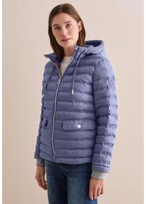 Cecil Damen Steppjackelavender haze, casual, Gr. XL, unifarben, Stoff, Obermaterial: 100% Polyester, Füllung: 100% Polyester, Jacken, mit Kapuze mit
