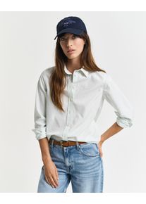 Gant Damen Hemdbluse "REG POPLIN STRIPED SHIRT"faded mint, klassisch, Gr. 44, Popeline, Obermaterial: 100% Baumwolle, Blusen, mit einer kleinen