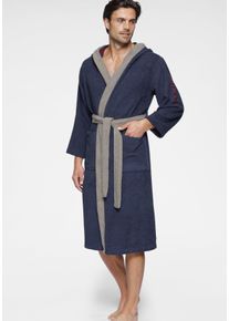 Kangaroos Unisex-Bademantel »Henry, ideal für Sauna & Spa, Hotelbademantel, Morgenmantel«, (1 St.), Bademäntel für Damen & Herren, Logostickerei, S-3XL