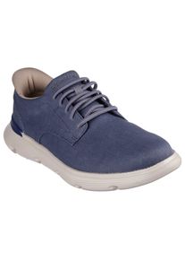 Skechers Herren Slip-On Sneaker "GARZA-CLIVE", Gr. 42, blau, Textil, sportlich, Schuhe, Schlupfschuh, Komfortschuh, Slipper in veganer Verarbeitung