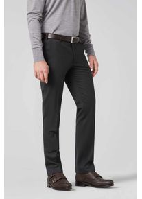MEYER Herren Anzughose "Roma", grau, Gr. 27,5, unifarben, 54% Polyester;43% Wolle;3% Elasthan, Hosen, mit Französische Seitentaschen