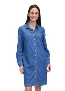 Betty Barclay Damen Hemdblusenkleid "Betty Barclay Hemdblusenkleid mit Knopfleiste", blau, modisch, Gr. 46, Obermaterial: 50% Baumwolle, 40% Lyocell,