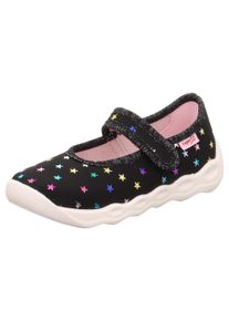 Superfit Kinder Hausschuh "BUBBLE WMS: Mittel", Gr. 26, bunt, Baumwolle, metallic, gepunktet, modisch, Schuhe, Kindergartenschuh mit Klett,