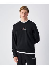 Champion Herren Sweatshirt, schwarz, sportlich, Gr. M, Obermaterial: 55% Baumwolle, 45% Polyester, Sweatshirts