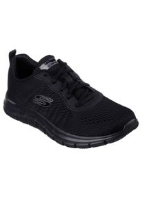 Skechers Damen Sneaker "TRACK-NEW STAPLE", Gr. 36, schwarz, Textil, Lederimitat, unifarben, sportlich, Schuhe, Fitnesssneaker, Freizeitschuh mit