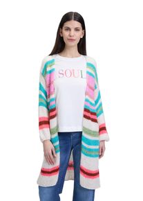 Cartoon Damen Strickjacke "Cartoon Strick-Cardigan mit Blockstreifen", pink, modisch, Gr. 36, Obermaterial: 57% Polyacryl, 29% Polyamid, 7% Wolle, 7%