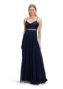 Vera Mont Damen Abendkleid "Vera Mont Abendkleid mit Spitze", blau, Gr. 44, Obermaterial: 100% Polyester. Futter: 100% Polyester., Kleider,