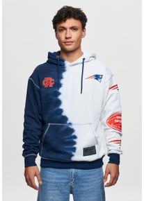 Recovered Herren Kapuzensweatshirt "NFL Patriots Ink Dye Effect On", blau, casual, Gr. XXL, bedruckt, 100% Baumwolle, Sweatshirts, für alle New